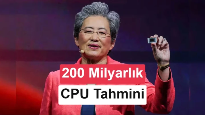 AMD Instinct MI300X hızlandırıcısının sahnede tanıtıldığı etkinlik sunumu