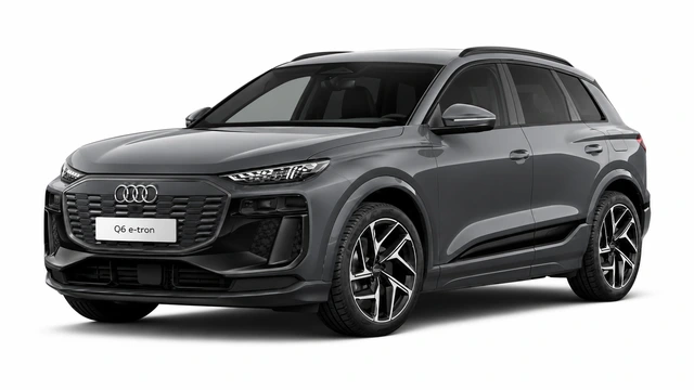 Gri Audi Q6 e-tron SUV