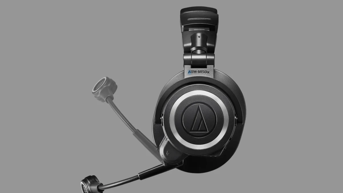 Audio-Technica ATH-M50xSTS-WL kablosuz kulaklık ve esnek mikrofon kolu