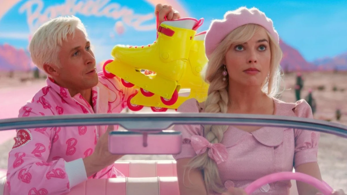 Barbie filminden Margot Robbie ve Ryan Gosling’in yer aldığı sahne