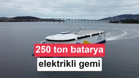250 ton bataryalı China Zorrilla ticari seferlere başladı