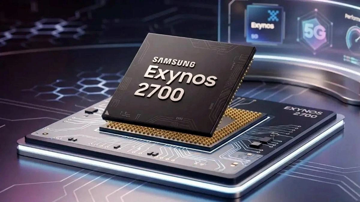 Samsung Exynos 2700 işlemcisinin devre kartı üzerindeki temsili görseli