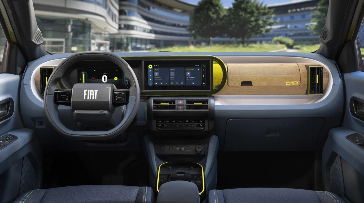 Fiat Grande Panda’nın gösterge paneli ve ön konsolu