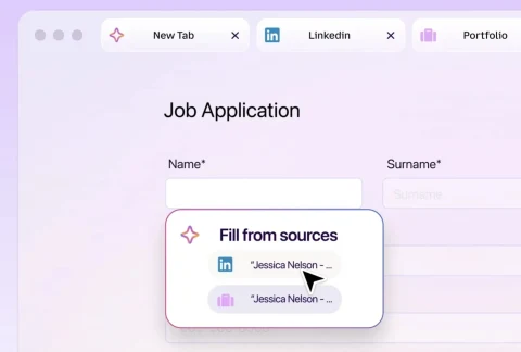 Firefox Smart Window form doldurma ve sayfa takibini getiriyor