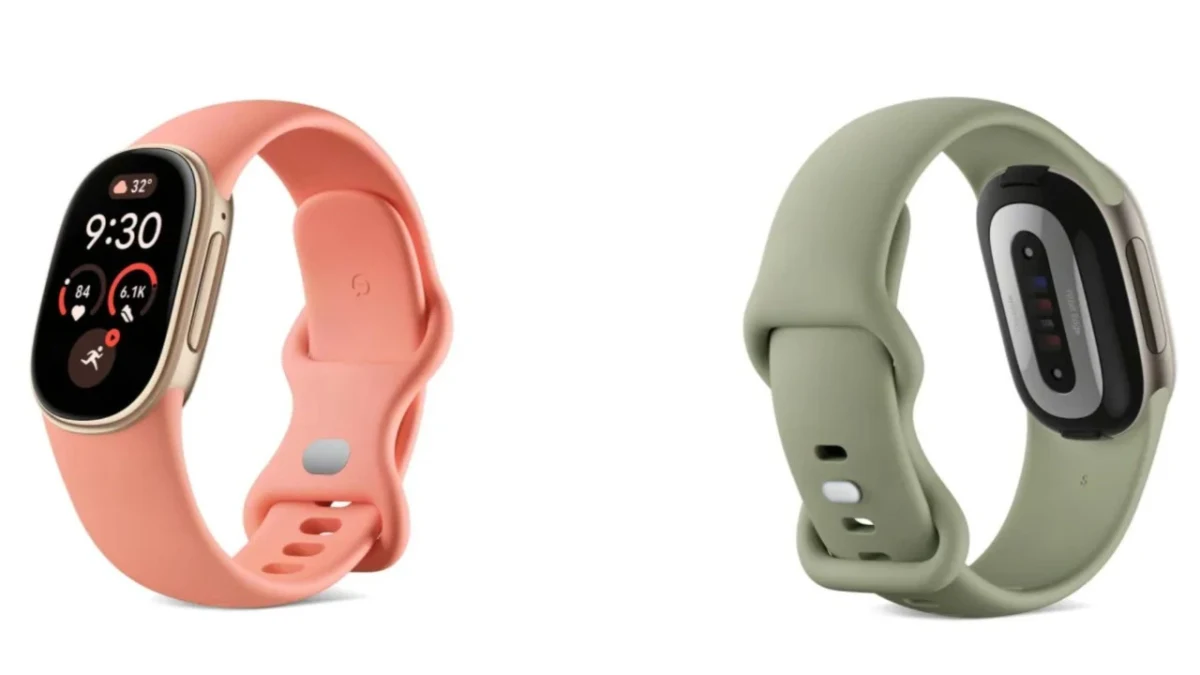 Fitbit Edge akıllı bilekliğin ekrana ve kayışa sahip iki renk seçeneği