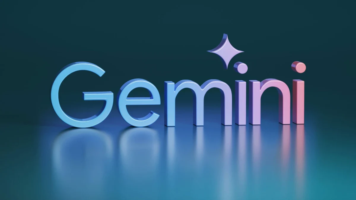 Renkli harflerle yazılmış Gemini logosu