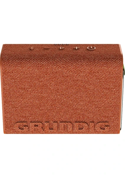 Kahverengi kumaş kaplı Grundig Jam 2 Bluetooth hoparlör