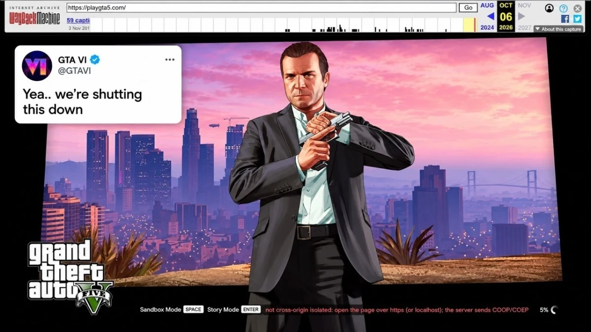 GTA 5’in kapatılma duyurusu ve oyundaki Michael karakteri