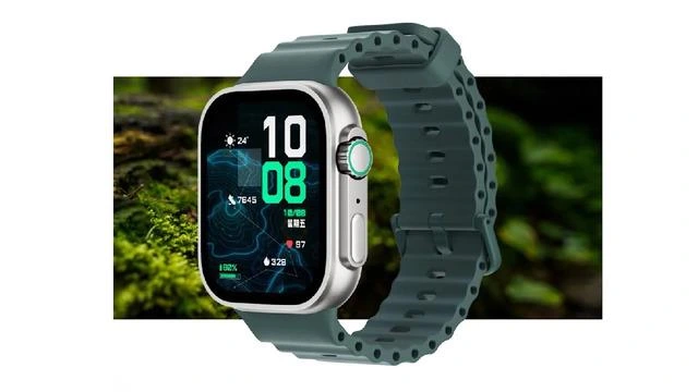 Yeşil kayışlı HONOR Watch Fit 6 akıllı saat