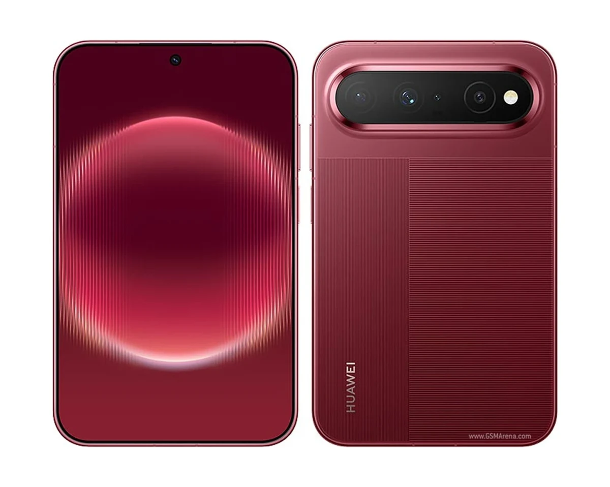 Huawei Pura X View telefonunun ön ve arka yüzü