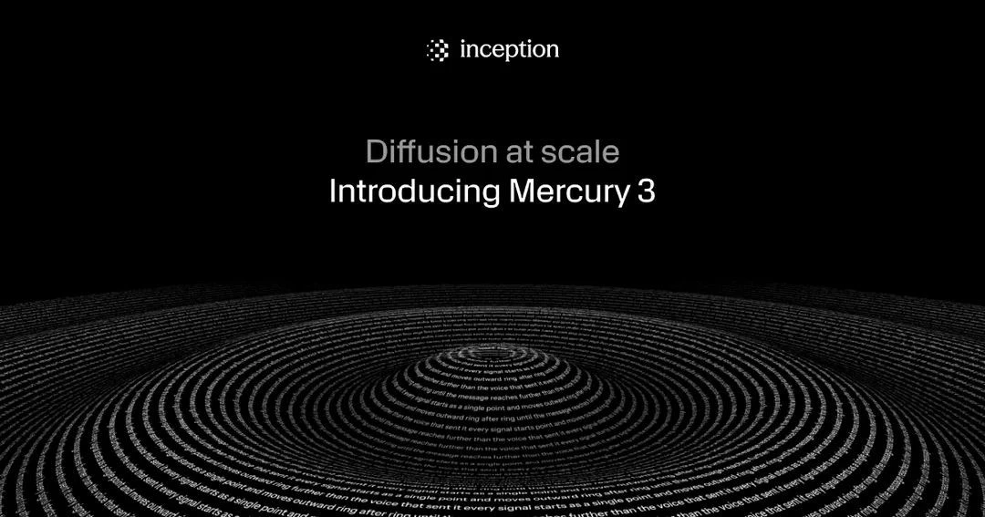 Inception’ın Mercury 3 modelini tanıtan siyah zeminli görsel