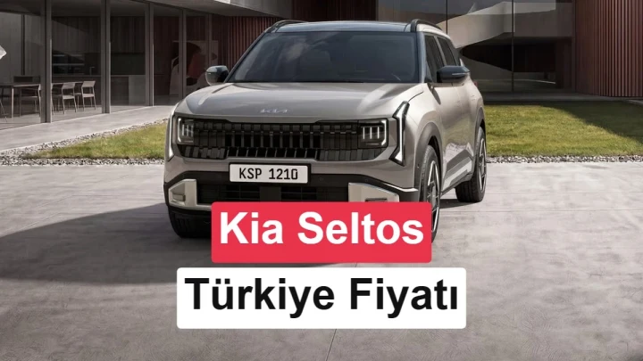 Kia Seltos SUV’nin ön ve yan görünümü