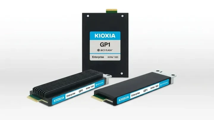 Kioxia GP1 etiketli SSD depolama ürünleri