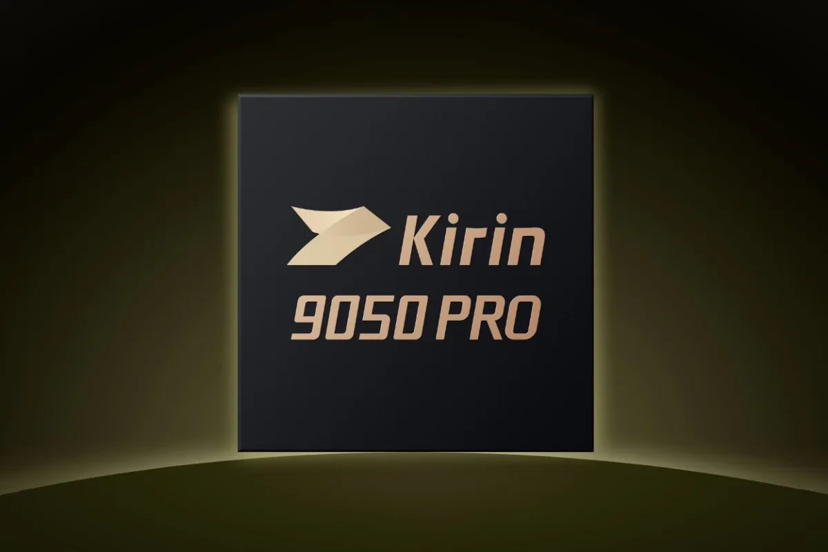 Kirin 9050 Pro işlemci adını taşıyan koyu renkli görsel