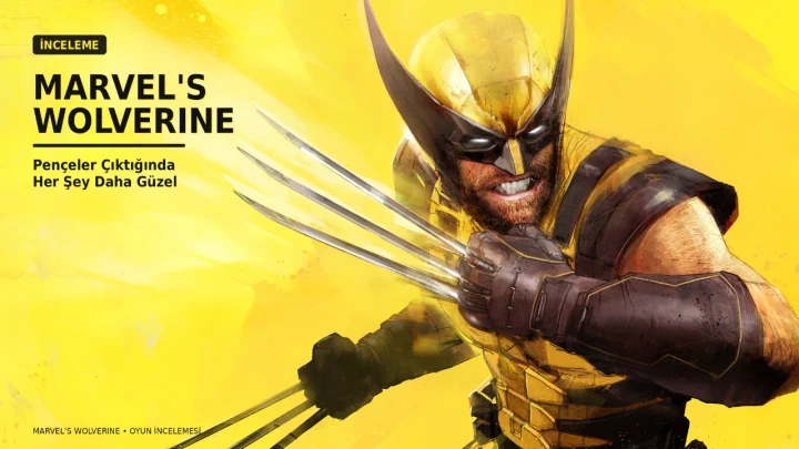 Marvel’s Wolverine kapak görselinde sarı kostümlü Wolverine adamantium pençelerini çıkarıyor.
