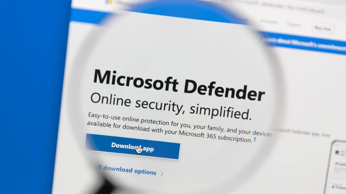 Microsoft Defender çevrim içi güvenlik sayfasının ekranda görünen bölümü