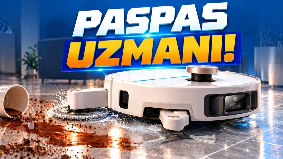 Mova V70 Ultra Complete robot süpürge, zemindeki kirleri temizlerken