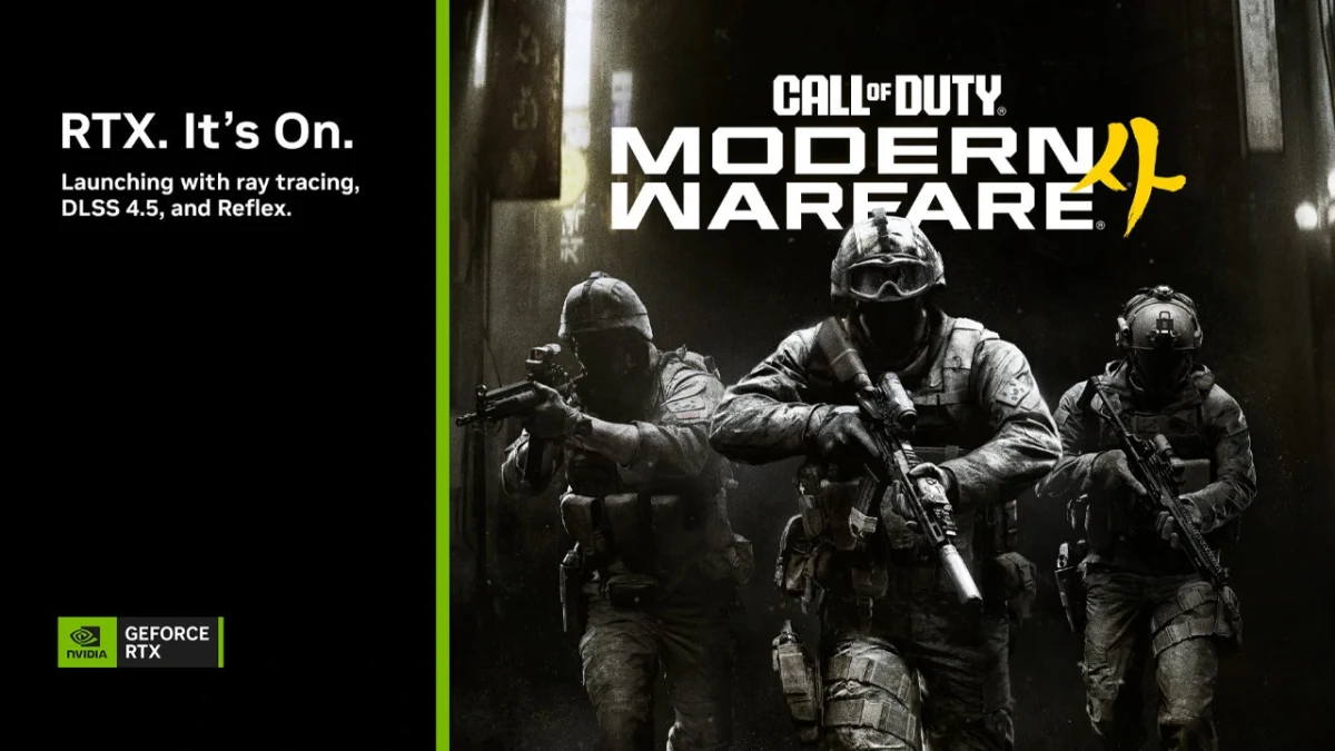 Call of Duty: Modern Warfare 4 tanıtım görseli ve NVIDIA RTX DLSS 4.5 duyurusu