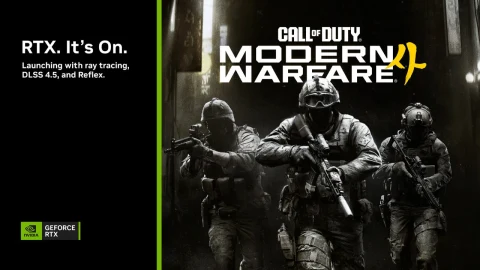 Call of Duty: Modern Warfare 4 tanıtım görseli ve NVIDIA RTX DLSS 4.5 duyurusu