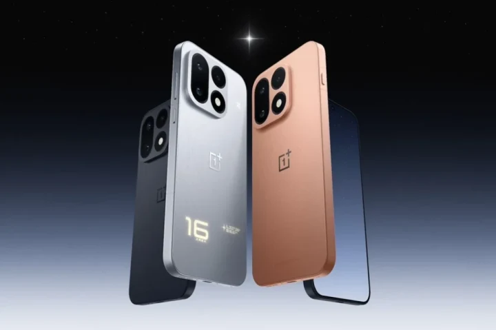 OnePlus 16 olarak tanımlanan telefon yatay tutulurken ekranda bir aksiyon oyunu görüntüleniyor.