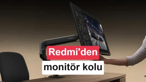 Redmi’nin monitör kolu 34 inçlik ekranları taşıyabiliyor