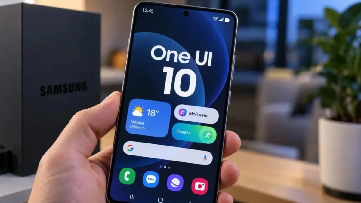 Samsung telefon ekranında One UI 10 arayüzü gösteriliyor