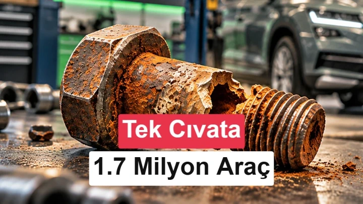 Skoda araçlarında direksiyon bağlantısı cıvatası nedeniyle geri çağırma sürecini anlatan görsel