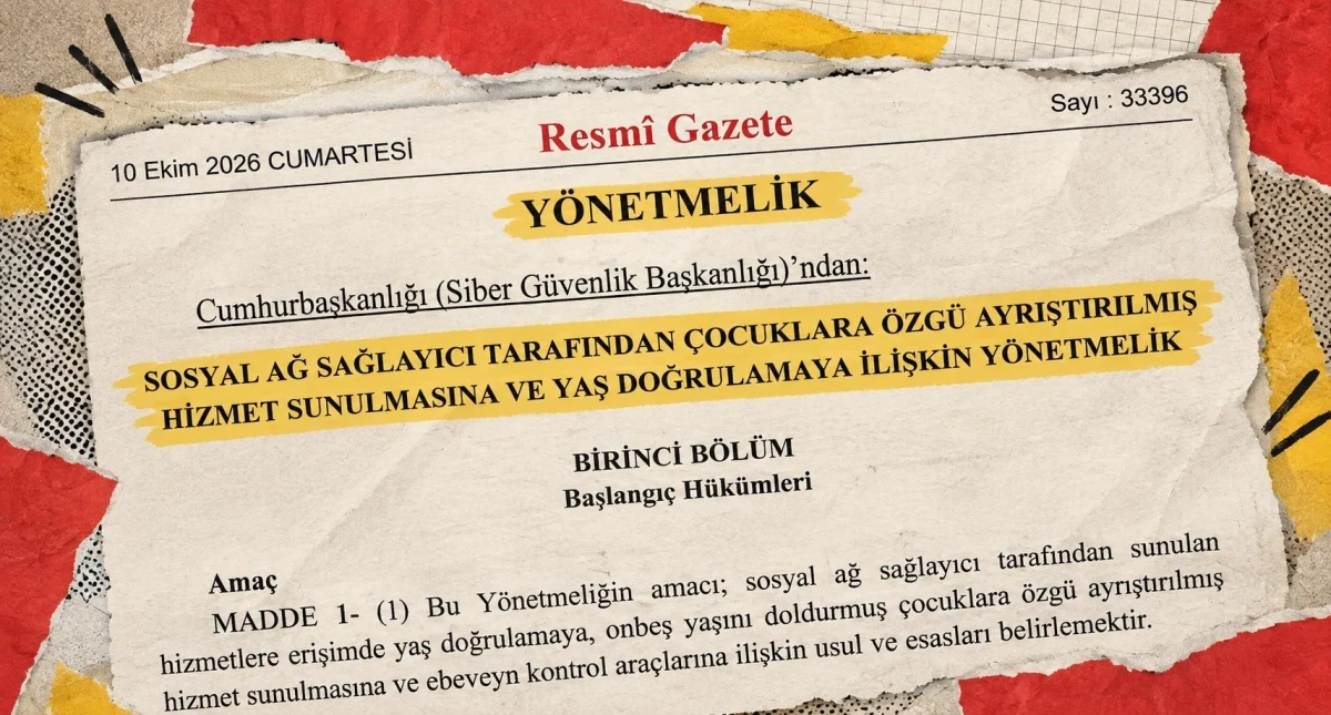 10 Ekim 2026 tarihli Resmî Gazete’de yayımlanan yaş doğrulama yönetmeliğinin görseli