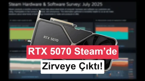 Steam anketinde RTX 5070 ilk sırada, 32 GB RAM öne geçti