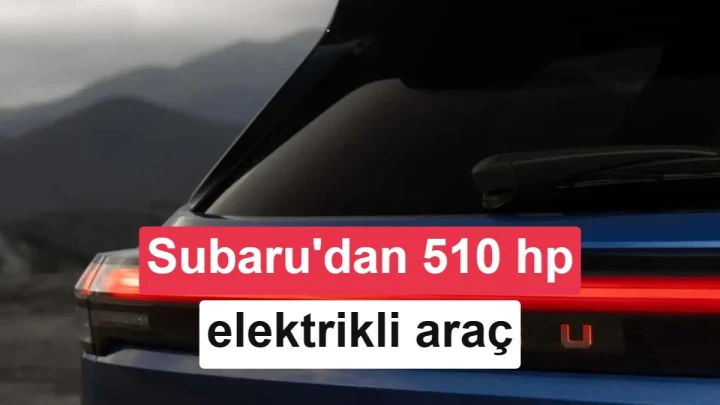 Subaru’nun 510 beygirlik elektrikli prototipini tanıtan kapak görseli