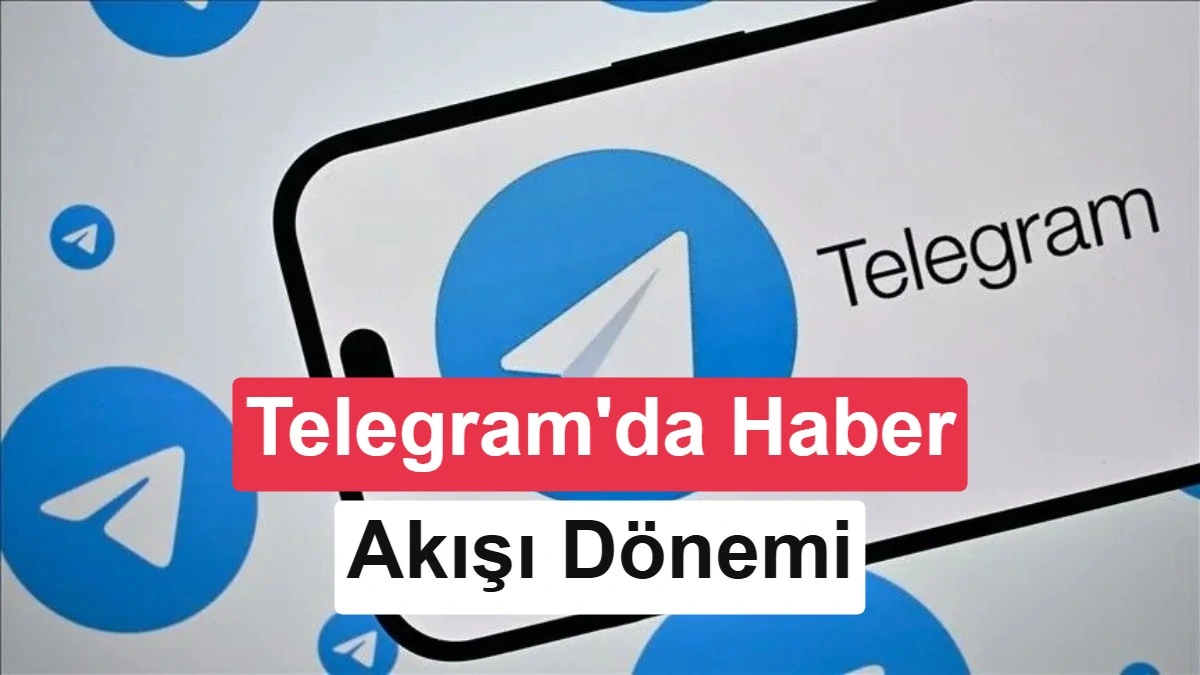 Telegram uygulamasının açık olduğu bir akıllı telefon ahşap yüzeyde duruyor