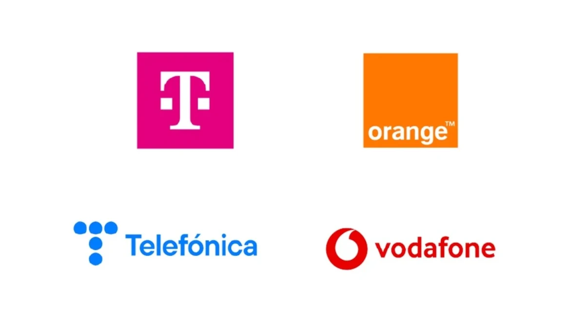 Uydu ağı girişiminde yer alan telekom şirketlerinin logoları