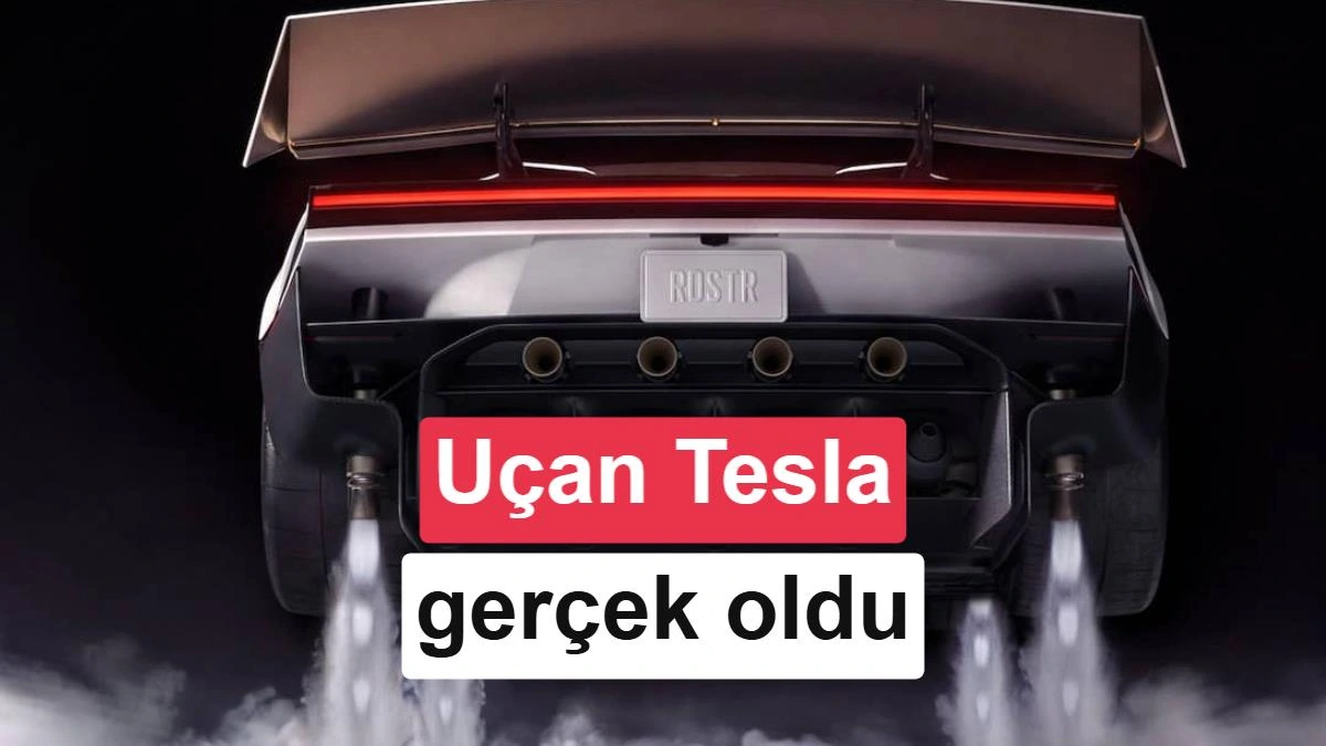 Tesla Roadster’ın hava itişiyle havalandığı tanıtım gösterisi