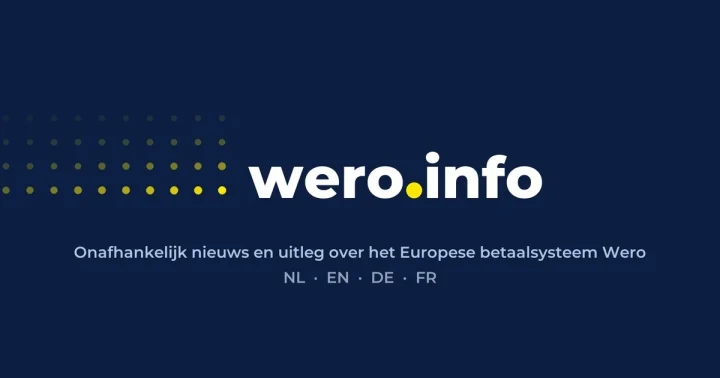 Wero.info logosunun yer aldığı koyu mavi internet sitesi görseli