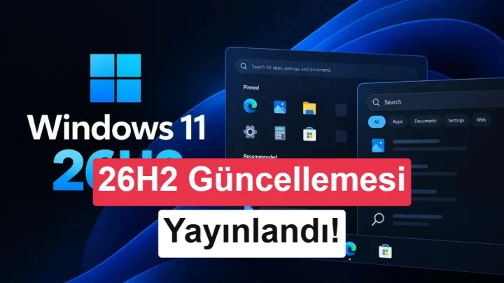 Windows 11 26H2 güncellemesini duyuran kapak görseli