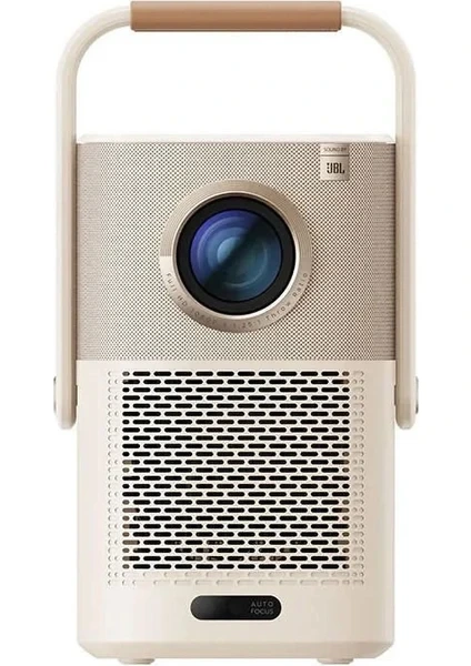 Taşıma saplı, ön yüzünde lens bulunan Yaber T2 Plus taşınabilir projektör