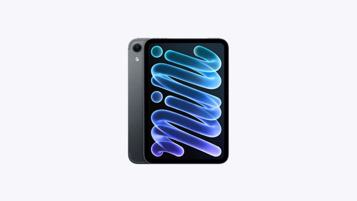 Ön ve arka yüzü görünen iPad mini